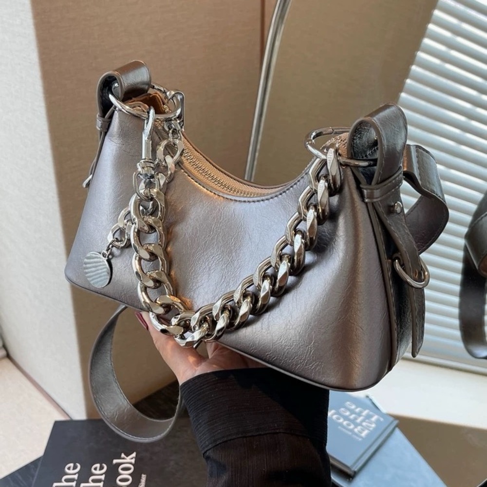 Silver Chain Accent Women's Bag